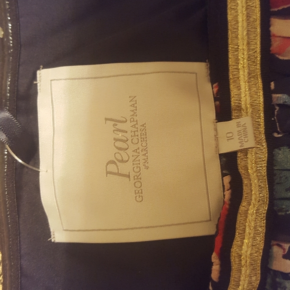 Boho Floral Print Strapless Dress. Sz. 10. - Picture 11 of 14